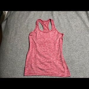 Lululemon Swiftly Racerback Tank, 8, heathered red